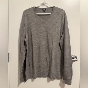 Uniqlo V-Neck Wool Longsleeve Shirt Men